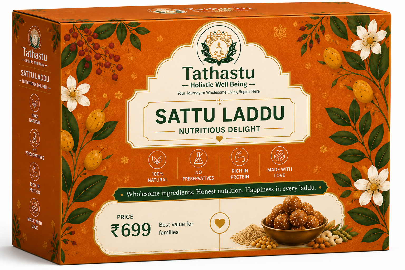 Tathastu Sattu Laddu 500g pack